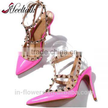 Custome OEM handmade genuinue leather women fancy sandals shoes