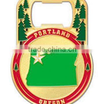 2016 top product metal cute round shape like owl bottle opener