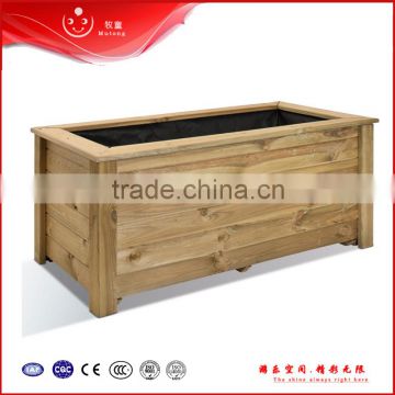 2015 new outdoor square wooden planter