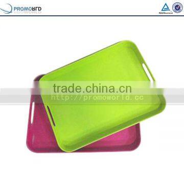 Rectangular Bamboo Fiber Serving Tray Food Trays With Handle photo-2