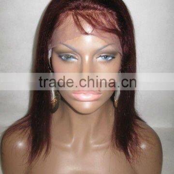 Instock Indian remy RED lace front wig