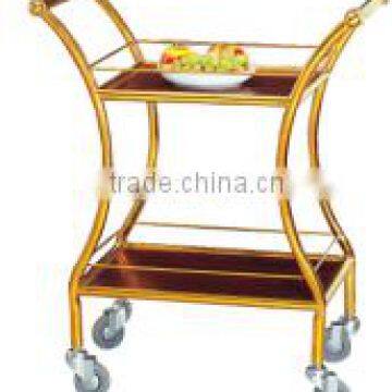 waist shape yiyongjia luxury wine liquor trolley cart stainless steel meat trolley