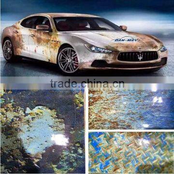 Super fashional Iron rust printable bomb vinyl car body protection film