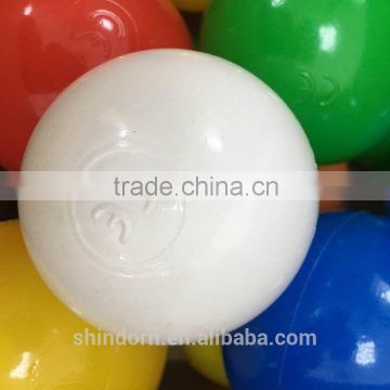 60mm 70mm 80mm Plastic PE ball pit balls white for ocean ball pool