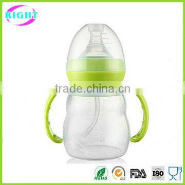 China silicone baby feeding bottle