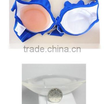 2015 Hot Sale transparent and nude breast bra pad thick pad cleavage enhancing bra pad