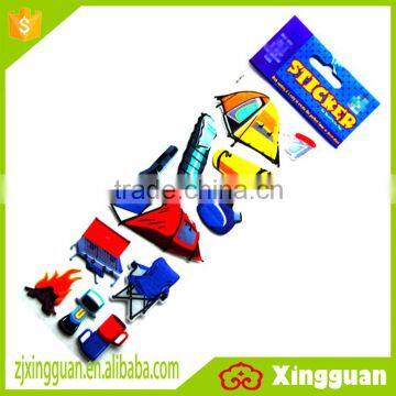 XG1017 quality products wholesale puffy sticker,self-adhesive foam sticker puffy sticker,dress up puffy sticker