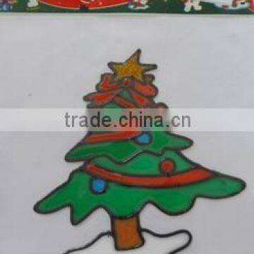 Outdoor decoration , christmas tree window sticker