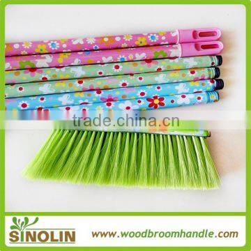 SINOLIN Colorful Smooth Iron Metal PVC Cover Extension Broom Handle