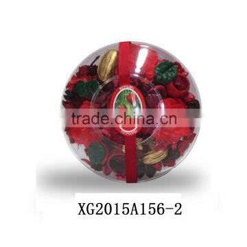 Multi-scented Dried Flower In Round Glass Vase photo-2