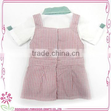 Hot sale 18 inch doll cloth with braces skirt