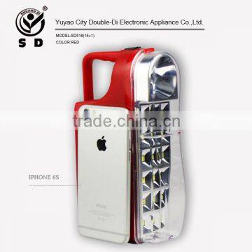 18+1 leds smd dp led rechargeable emergency light camping light camping lamp