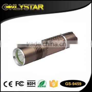 Onlystar GS-9459 emergency brightest heavy duty long range distance most powerful led rechargeable flashlight