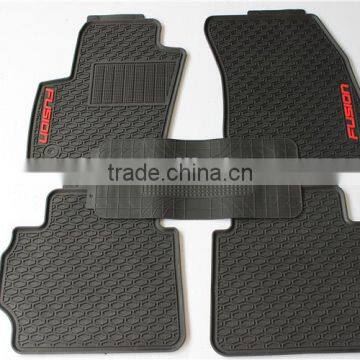 Rubber Car Floor Mat Set - 4/5-Pc. Set, Black, Full-Size Auto Vehicles for Ford Fusion photo-2
