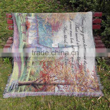 Export pastoral sofa towel blanket blanket thickened fringed tapestry