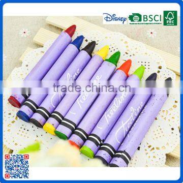 New arrival 9 colors paper wrap crayons for drawing