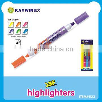 Double ended fluorescent highlighter marker item 523