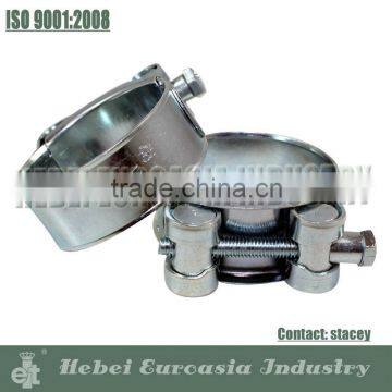 Galvanized Heavy Duty Hose Clamp with Single Bolt