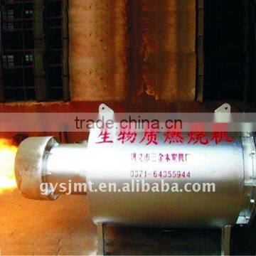 Biomass combustion mahcine for supplying hot air