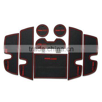 Car accessories Rubber Door Mat for Toyota Highlander 2009-2013 8pcs/set