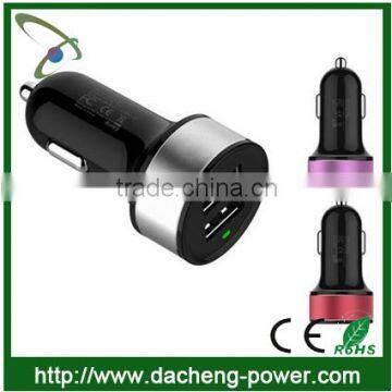 Factory price car cigarette lighter socket adapter 5V 3.1A usb charger