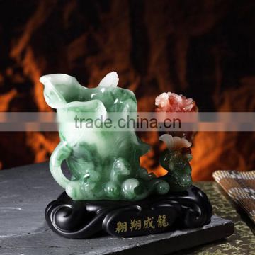 Imitation jade pen holder/pen holder/resin crafts