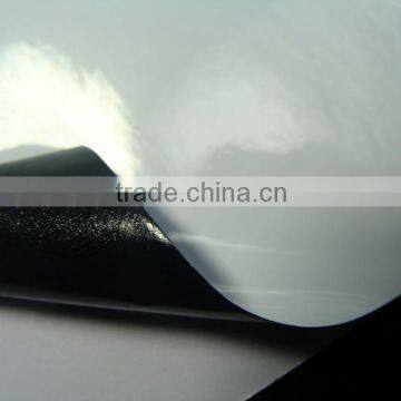 Hot sale top quality eco solvent self adhesive vinyl film for advertising with black glue