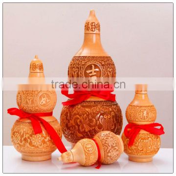 Peach wooden Wu Lou Gourds ,feng shui Wu Lou-Gourds