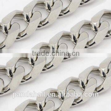 316 Stainless Steel Chunky Cuban Curb Chains, Jewellery Chain, 10x4mm(CHS-K001-21-11mm)