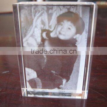 crystal blank crystal cube for photo frame