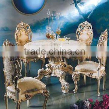 Luxury French Victorian Antique Dining Table and Chairs NFDT08