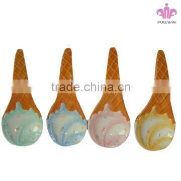 China factory ceramic big soup spoon