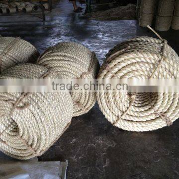 Manufacturer ISO high quality twisted cheap packing colored sisal rope