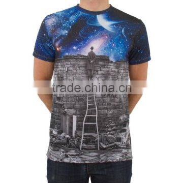 High Quality sublimation printing promotional Low Price polyester t shirts