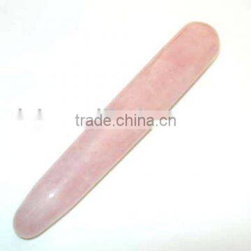 Natural Rose Crystal Massage Wand