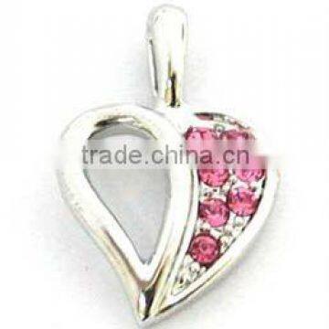 diamond heart shaped scalar energy pendant for jewelry,various designs,passed SGS factory audit