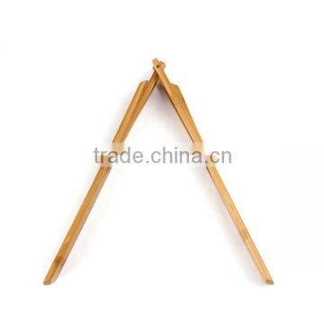 Cheap custom wood bamboo cooking tongs