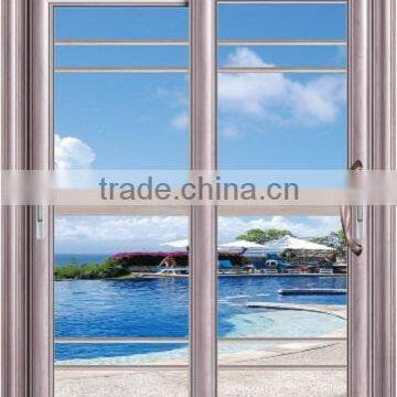 White oak color mostureproof aluminium sliding doors