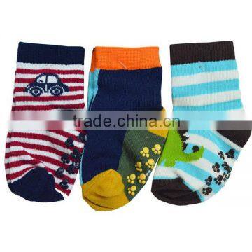 Good sale cute designed polyester baby crew socks