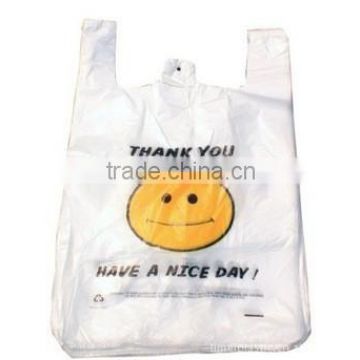 2015 customized smiling clear plastic bag