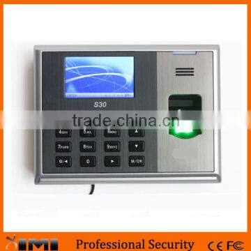 S30 best saling biometric time attendance system time in 2016
