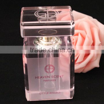 Hot sale!!! pink/white/black crystal fancy perfume essential oil bottle