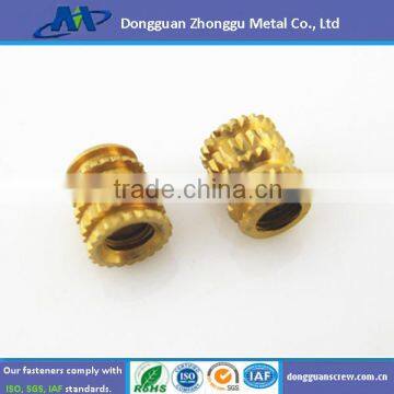 precision brass nuts,knurled nut H7*5-M3