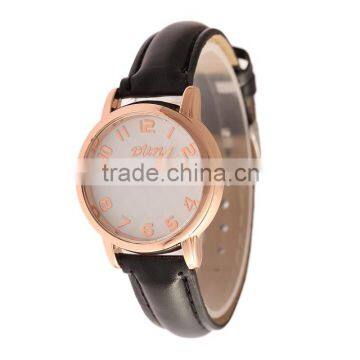 hot sale gold leather women watch ladies classic wrist watches custom china factory