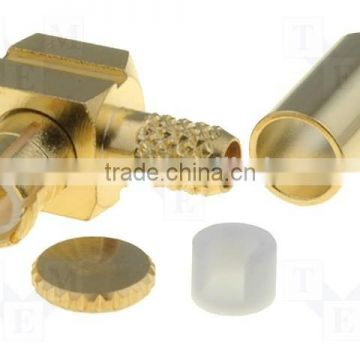 connector Plug MCX male angled 90degree 50ohms RG178,RG316 crimped