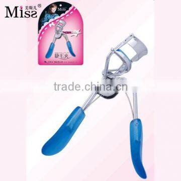 New arrial cosmetic Make up Tool Eyelash Curler with blue plastic handle