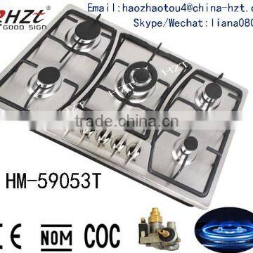 2015 Cheap Stainless Steel Cooktops 5 Burner Cooker Hob photo-2