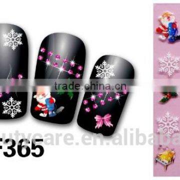 Christmas Nail Art Transfer Stickers 3D Design Manicure Tips Decal Decoration