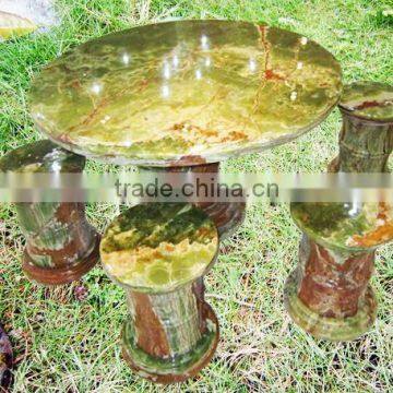 Onyx table and column chairs DSF-BG072