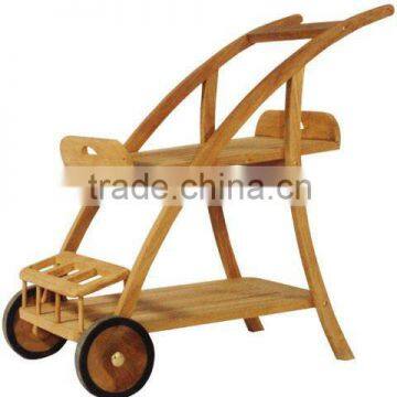 Serving Trolley OTR 002 made of teak wood